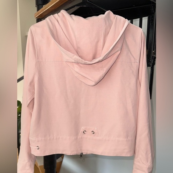 VINTAGE Tommy Bahama  Hooded Jacket Womens S( 4-6)Silk Pink  Full Zip - Picture 4 of 8